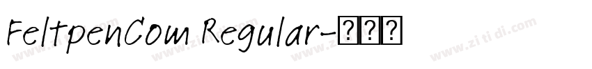 FeltpenCom Regular字体转换